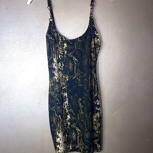 Snakeskin Bodycon Mini Dress